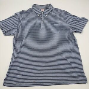 Brooks Brothers Striped Polo Shirt Button Down Collar Short Sleeve Large‎